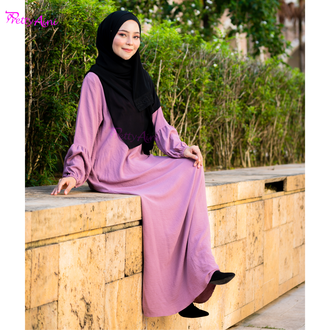 Jubah Lara - Dusty Pink - Image 7