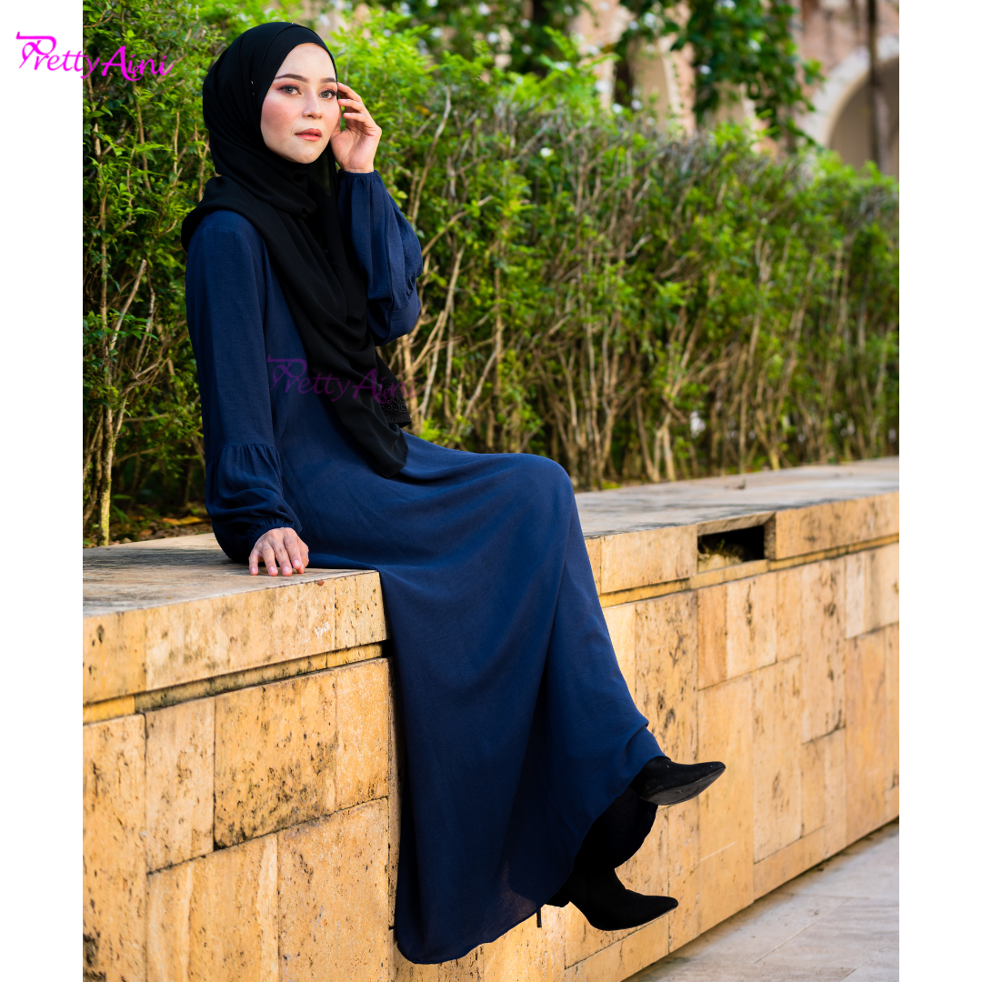 Jubah Lara - Dark Blue - Image 8