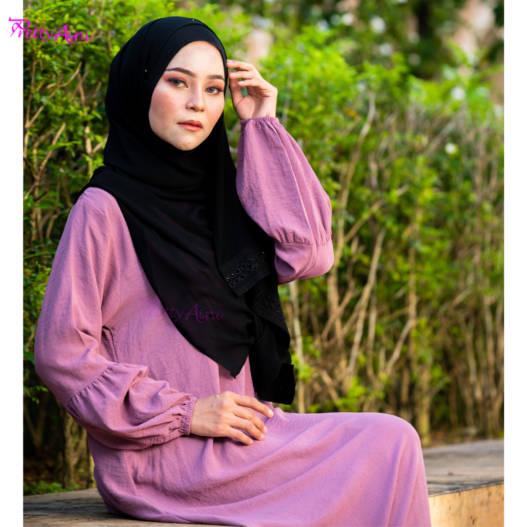 Jubah Lara - Dusty Pink - Image 8