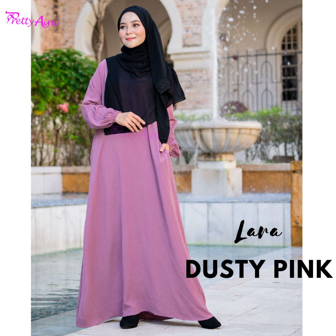 Jubah Lara - Dusty Pink