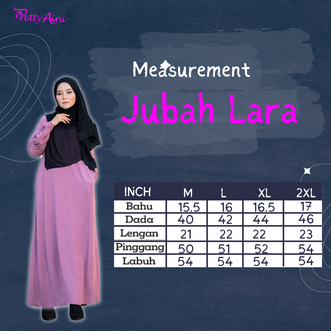 Jubah Lara - Dusty Pink - Image 2
