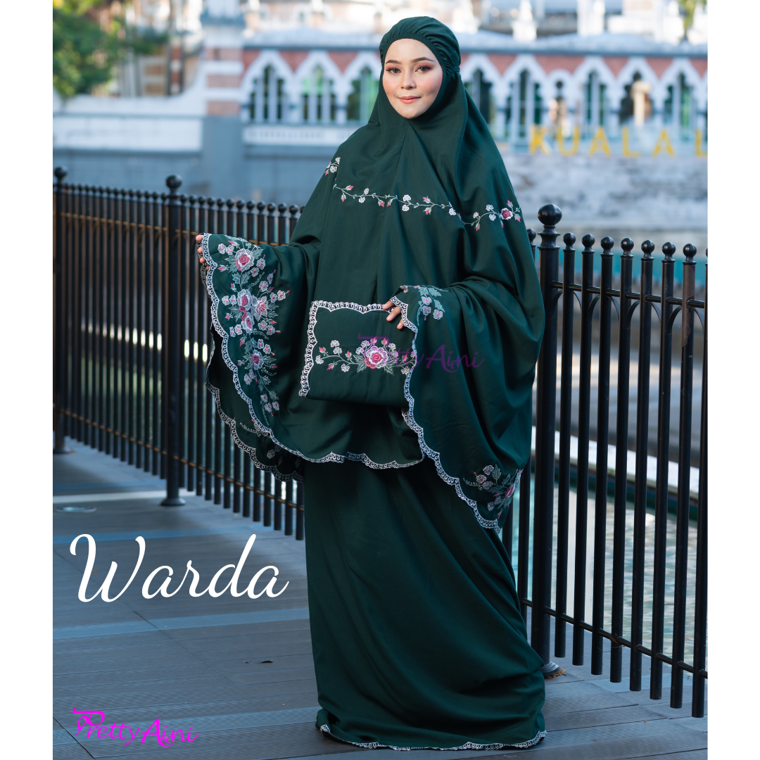 Telekung Warda - Emerald