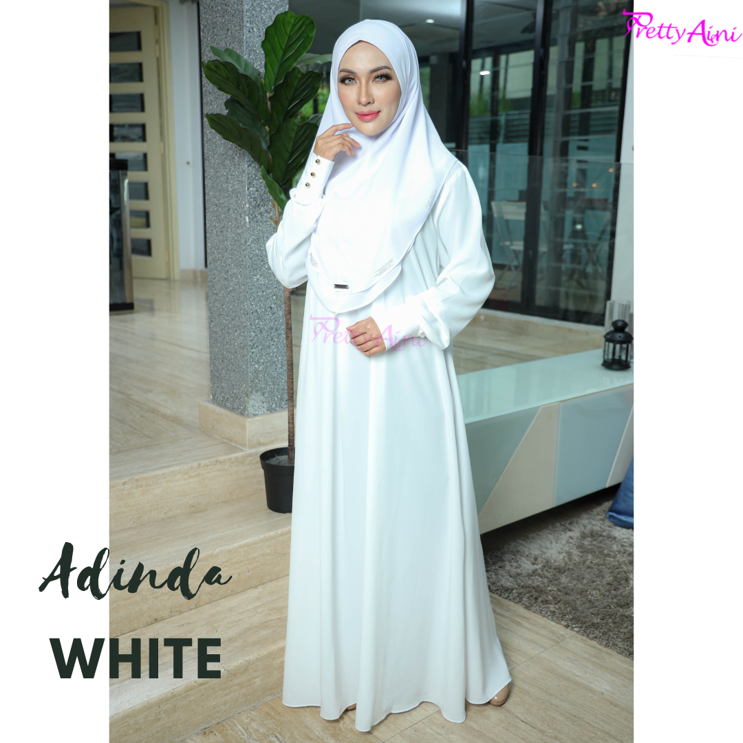 Jubah Adinda - White